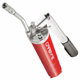 Carbyne Heavy Duty Professional Quality Lever Handle Grease Gun, 4000 PSI. Includes both 18 inch Flex Hose AND 6 inch Rigid Extension, 3-Way Loading