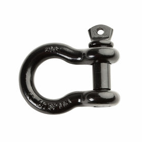 Driver Recovery 3/4 D-Ring/Bow Shackle - Extreme Heavy-Duty Grade 70 Black Powder Coated Steel - 4.75 Ton (9,500 Pounds) Working Capacity - For Off Road Towing, Jeep Accessory or Truck