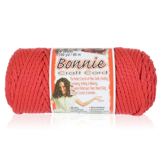 Craft County Bonnie Macramé Cord - 4mm - 100 yd Lengths - Various Colors