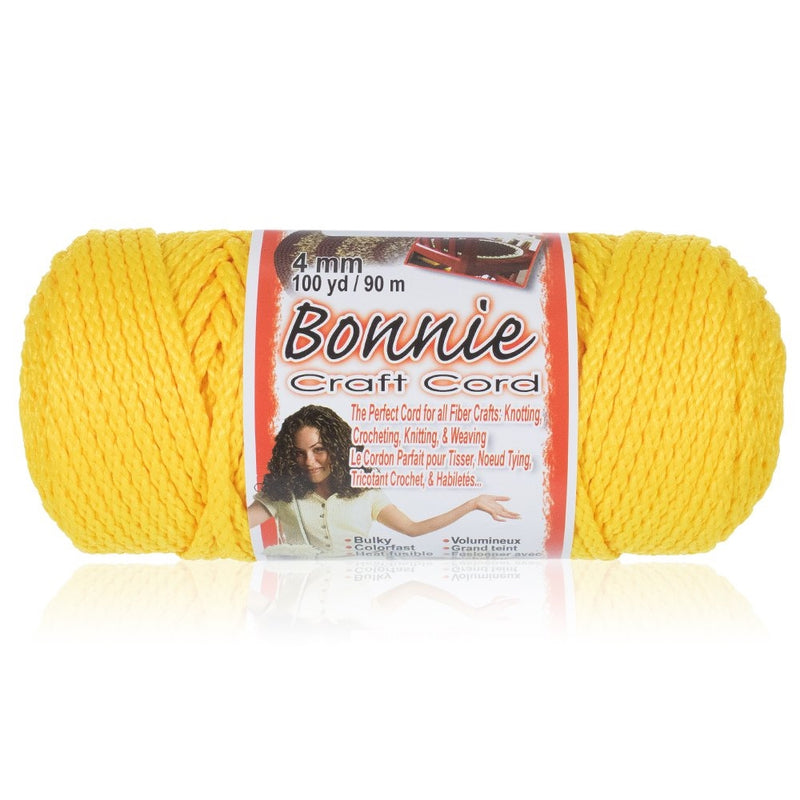 Craft County Bonnie Macramé Cord - 4mm - 100 yd Lengths - Various Colors