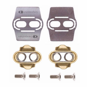 CRANK BROTHERS Premium Cleats and Bike Shoe Shields MTB Pair: for Eggbeater, Candy, Smarty, Mallet Pedals Etc.