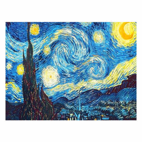 Crafts Graphy 5D DIY Diamond Painting Kits for Adults Full Drill - Circular Drill, Starry Night, 12 x 16 Inches