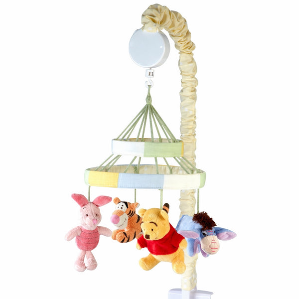 Disney Winnie the Peeking Pooh Nursery Crib Musical Mobile, Yellow, Orange, Blue