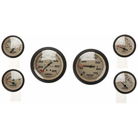 Sierra International 65485P Sahara 6-Gauge Set Includes Speed Tach Volt Fuel Oil Pressure & Water Temp Gauges