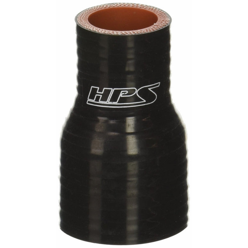 HPS HTSR-100-150-BLK Silicone High Temperature 4-ply Reinforced Reducer Coupler Hose, 100 PSI Maximum Pressure, 3" Length, 1" > 1-1/2" ID, Black