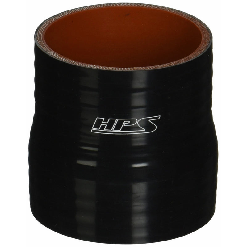 HPS HTSR-275-300-BLK Silicone High Temperature 4-ply Reinforced Reducer Coupler Hose, 50 PSI Maximum Pressure, 3" Length, 2-3/4 > 3" ID, Black