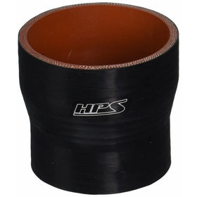 HPS HTSR-275-312-BLK Silicone High Temperature 4-ply Reinforced Reducer Coupler Hose, 50 PSI Maximum Pressure, 3" Length, 2-3/4 > 3-1/8 ID, Black