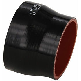 HPS HTSR-350-400-BLK Silicone High Temperature 4-ply Reinforced Reducer Coupler Hose, 40 PSI Maximum Pressure, 3" Length, 3-1/2" > 4" ID, Black