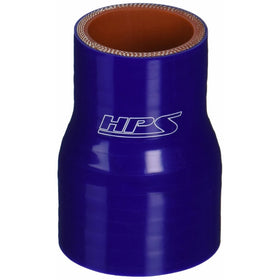 HPS HTSR-138-175-BLUE Silicone High Temperature 4-ply Reinforced Reducer Coupler Hose, 100 PSI Maximum Pressure, 3" Length, 1-3/8" > 1-3/4" ID, Blue