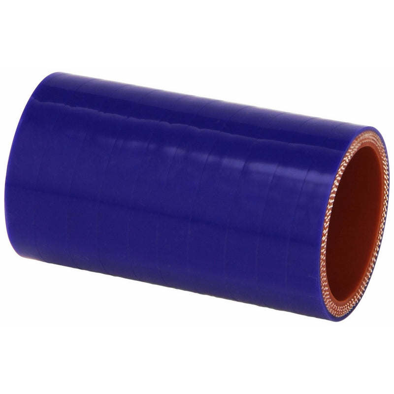 HPS HTSC-138-BLUE Silicone High Temperature 4-ply Reinforced Straight Coupler Hose, 100 PSI Maximum Pressure, 3" Length, 1-3/8 ID, Blue