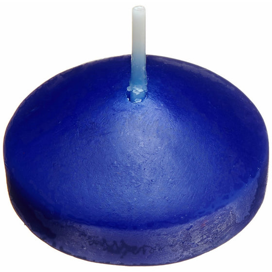 Zest Candle 24-Piece Floating Candles, 1.75-Inch, Blue