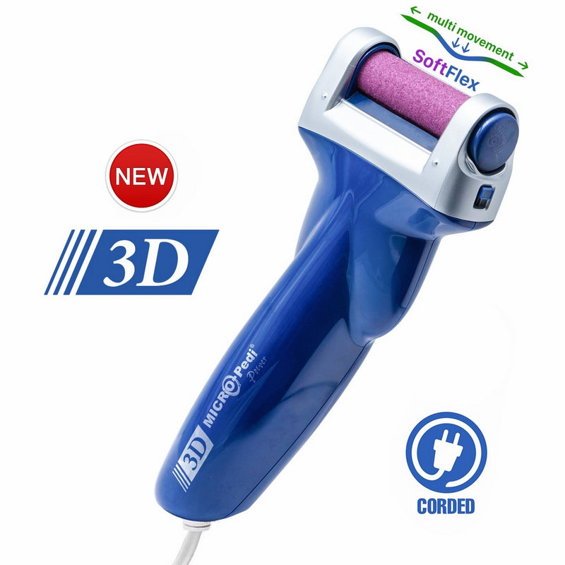 Emjoi Micro-Pedi 3D POWER Callus Remover with Xtreme Coarse Soft & Flexible Roller (Most Powerful & Corded)