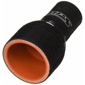 HPS HTSR-075-150-BLK Silicone High Temperature 4-ply Reinforced Reducer Coupler Hose, 100 PSI Maximum Pressure, 3" Length, 3/4" > 1-1/2" ID, Black