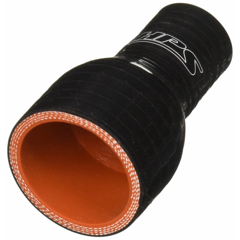 HPS HTSR-075-150-BLK Silicone High Temperature 4-ply Reinforced Reducer Coupler Hose, 100 PSI Maximum Pressure, 3" Length, 3/4" > 1-1/2" ID, Black