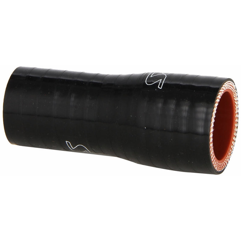 HPS HTSR-075-100-BLK Silicone High Temperature 4-ply Reinforced Reducer Coupler Hose, 100 PSI Maximum Pressure, 3" Length, 3/4" > 1" ID, Black