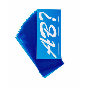 Westcott LetterCraft Stencil, Brush Font, 3-Inch Characters (SB3/15831)