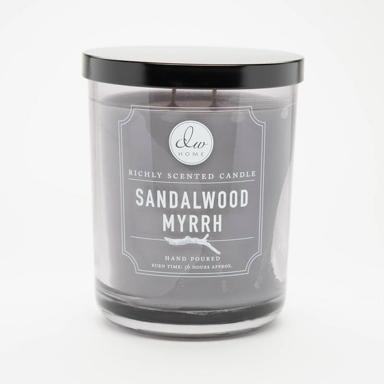 DW Home Sandalwood Myrrh Scented Large 2-wick Candle by Decorware