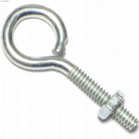 Hard-to-Find Fastener 014973239824 Eye Bolt Zinc, 3/16 x 2-Inch, 10-Piece