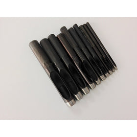 Gaosi ToolsProfessional DIY Leathercraft Tools 10 in 1 Black High Quality Carbon Steel Changeable Hole Punch. With 10 Tip Sizes 1.0-2.0- 3.0--4.0-5.0-6.0-7.0-8.0-9.0-10.0mm