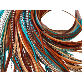 Feather Hair Extensions, 100% Real Rooster Feathers, 20 Long Thin Loose Individual Feathers, By Feather Lily