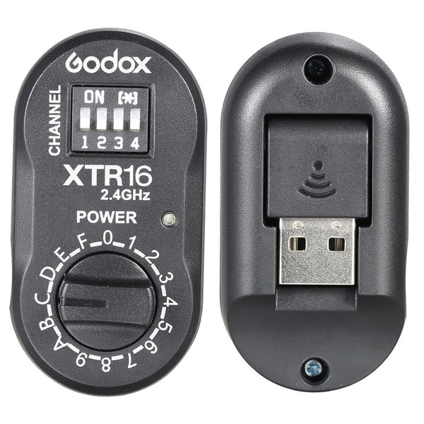 Godox 2.4G Wireless XTR-16 Receiver for X1C X1N XT-16 Transmitter Trigger Wistro AD360/DE/QT/DP/QS/GS/GT Flash Series