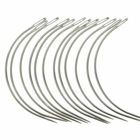 12 Combo Deal C Type Weaving Needle Upholstery Carpet Leather Canvas Repair Weaving Curved Needles Pins Hand Sewing Needles