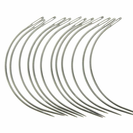 12 Combo Deal C Type Weaving Needle Upholstery Carpet Leather Canvas Repair Weaving Curved Needles Pins Hand Sewing Needles
