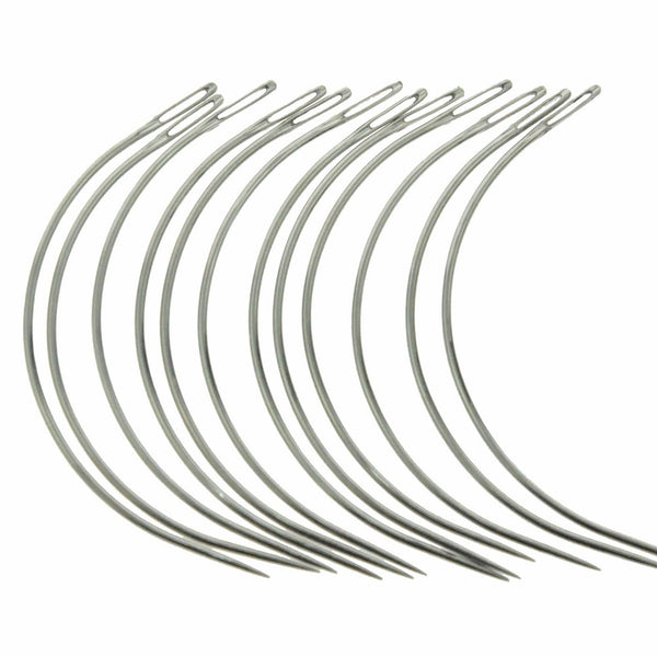 12 Combo Deal C Type Weaving Needle Upholstery Carpet Leather Canvas Repair Weaving Curved Needles Pins Hand Sewing Needles