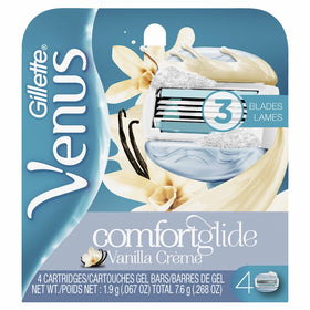 Gillette Venus ComfortGlide Vanilla Crème Women's Razor Blades - 4 Refills
