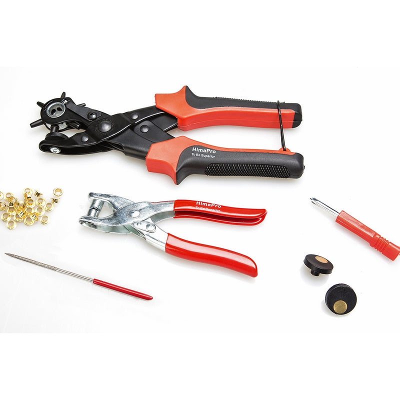 HimaPro Leather Belt Hole Punch Belt Hole Puncher Leather Hole Punch Tool Heavy Duty Rotary Puncher Revolving Belt Hole Punch Plier for Belts Saddles Watch Bands Pet Collars Paper Cardboard