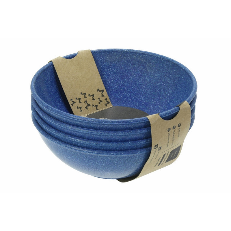 EVO Sustainable Goods 935 Dinnerware Bowl Set, 24 oz, Blue