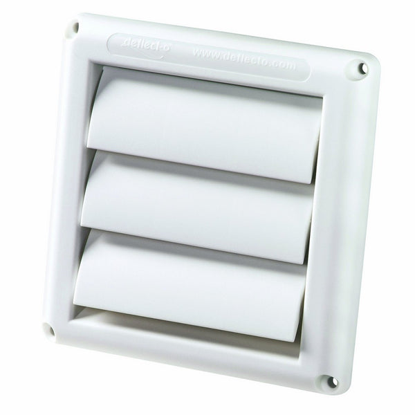 Deflecto Vent Hood, 4", White (HS4W/48)