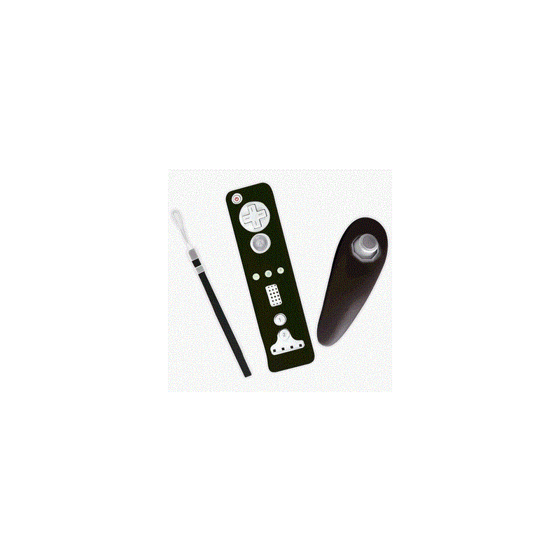 Wii Remote & Nunchuk Skins - Black