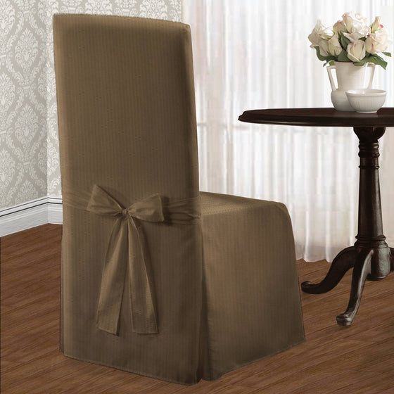 United Curtain Metro Dining Room Chair Cover, 19 by 18 by 42-Inch, Taupe
