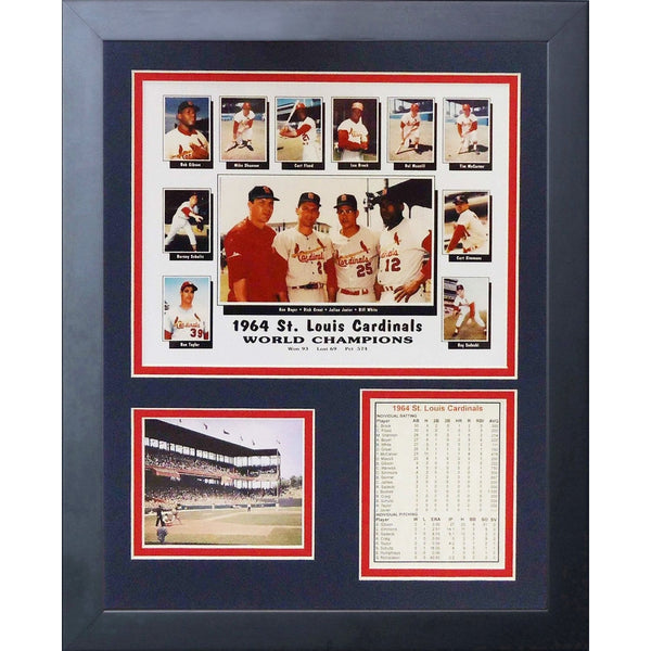 Legends Never Die 1964 St. Louis Cardinals Framed Photo Collage, 11x14-Inch