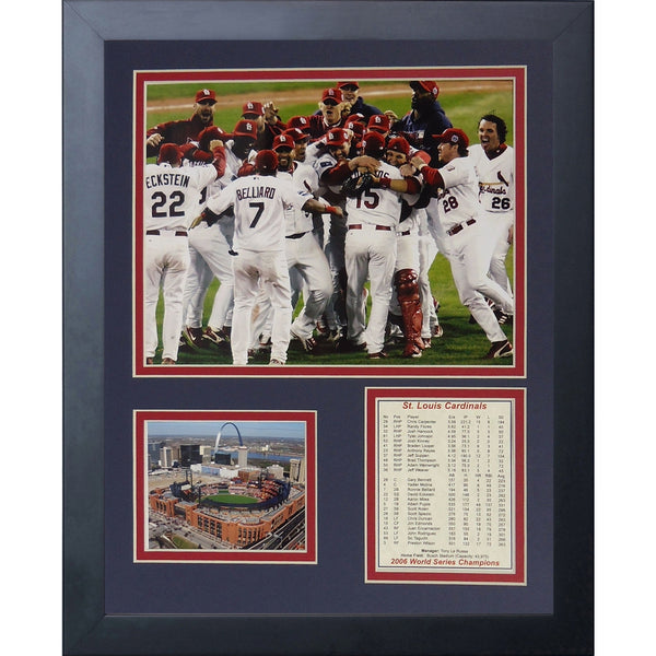 Legends Never Die 2006 St. Louis Cardinals Field Celebration Framed Photo Collage, 11x14-Inch