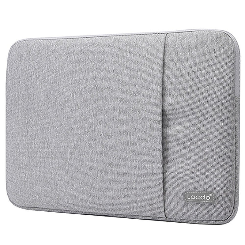 Lacdo 13 Inch Waterproof Fabric Laptop Sleeve Case for Apple Macbook Air 13"/MacBook Pro 13.3-Inch Retina 2012-2015/12.9 ipad Pro, HP Asus Dell Acer Chromebook Ultrabook Notebook Tablet Bag, Gray