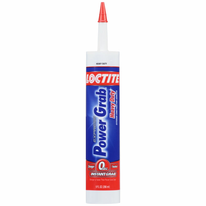 Loctite Power Grab Express Heavy Duty Construction Adhesive, 9 Ounce Cartridge (2032666)
