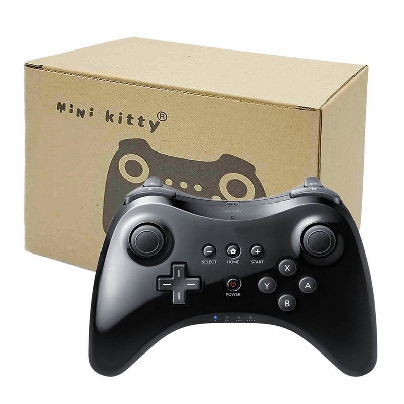 Mini Kitty Black Wii U Pro Controller Dual Analog Wireless Controller For Wii U