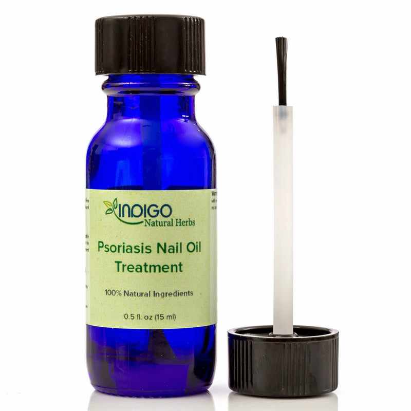 Psoriasis Nail Oil Treatment from Indigo Natural Herbs. Toenails, Fingernails, Skin Treatment. Relief of Chapping, Cracking, Roughness, Redness, Dryness, Fungus. Repairs and Strengthens Nails. 15 ml