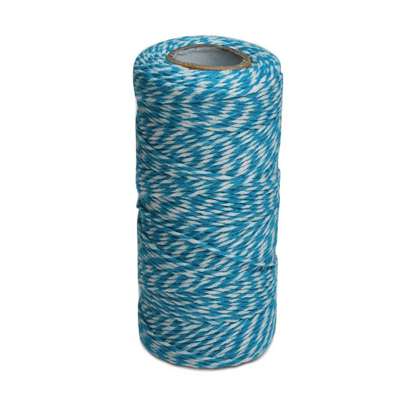 KINGLAKE 328 Feet Durable Cotton Baker's Twine Blue & White Best Arts Crafts Twine