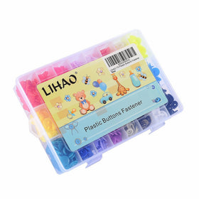 LIHAO 360 Sets T5 Snaps Fastener Craft Buttons for Fabric Cloth Diaper