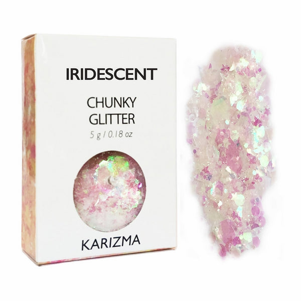 Iridescent Chunky Glitter KARIZMA BEAUTY Festival Glitter Cosmetic Face Body Hair Nails