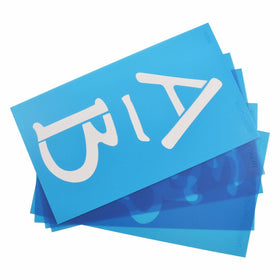 Westcott LetterCraft 4" Lettering Stencil, Parchment, Transparent