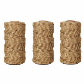 3 PcsX328 Feet Natural Jute Twine Arts Crafts Christmas Gift Twine Packing String