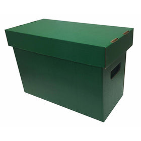 (1) Max Pro Brand SHORT Colored Comic Storage Box - Holds 150 - 175 Comic Books - GREEN