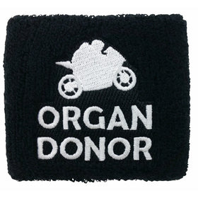 Brake Fluid Reservoir Cover Sock for Motorcycles, Sporbikes and Gifts by Moto Loot (Organ Donor)