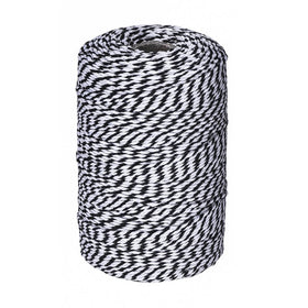 656 Feet Black and White Twine,Cotton Baker's Twine Cotton Cord Crafts Gift Twine String for Christmas Holiday