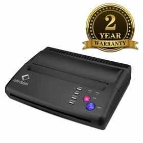 Life Basis Thermal Tattoo Transfer Machine Tattoo Kit Stencil Transfer Copier Printer Thermoprinter for Temporary and Permanent Tattoos with 10pcs Tattoo Stencil Transfer Paper(Black, Update Version)