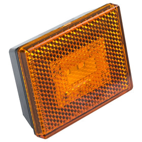 Lumitronics Reflector/Clearance LED Marker Light w/Stud Mount - Amber lens - Clearly Mark Your RV, Camper, Trailer or 5th Wheel with an Easy to Install Marker